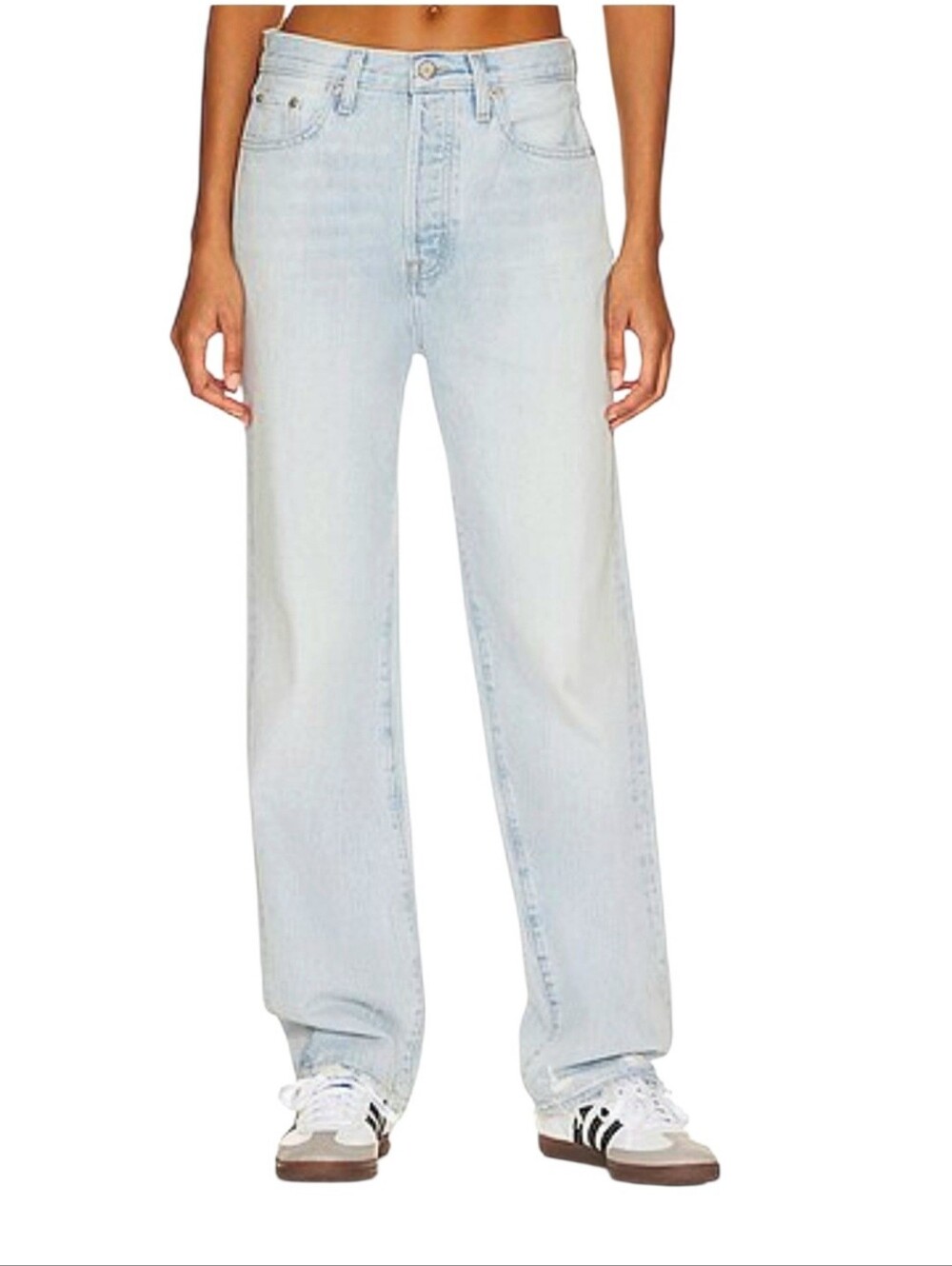 Pistola Cassie Super High Rise Straight Button Fly Malibu Vintage Women's 29